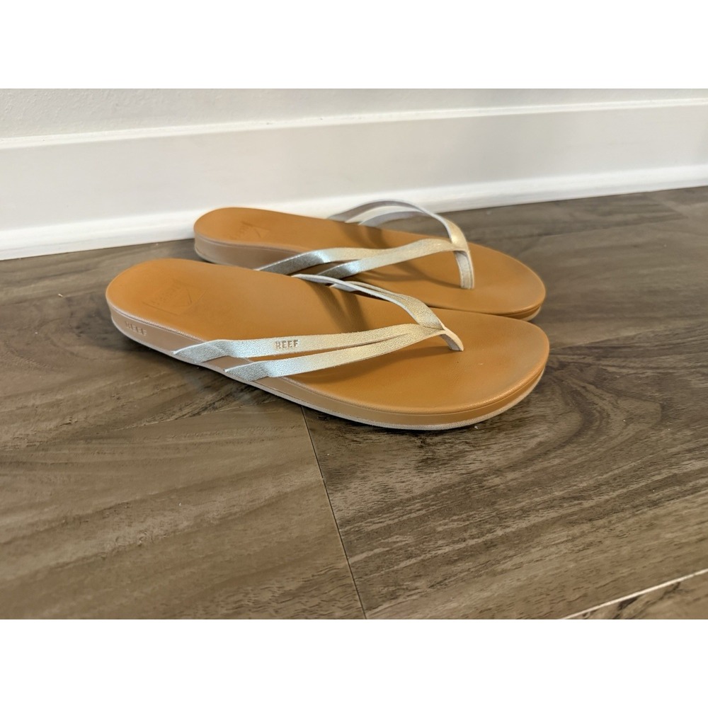 Reef Women's Flip-Flop Cushion Spring Joy Sandals Champagne/Gold Size 10